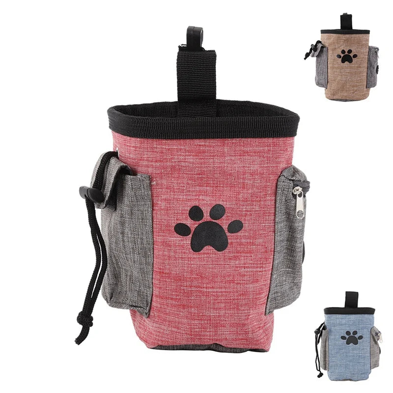 Dog Training Treat Bag — Waterproof Waist Pouch with Pockets, 3 Colors
