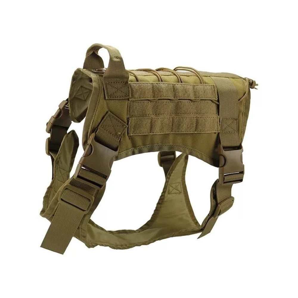 Tactical Dog Vest — Breathable Military Style, 1000D Nylon, Sizes M–XL, 3 Colors