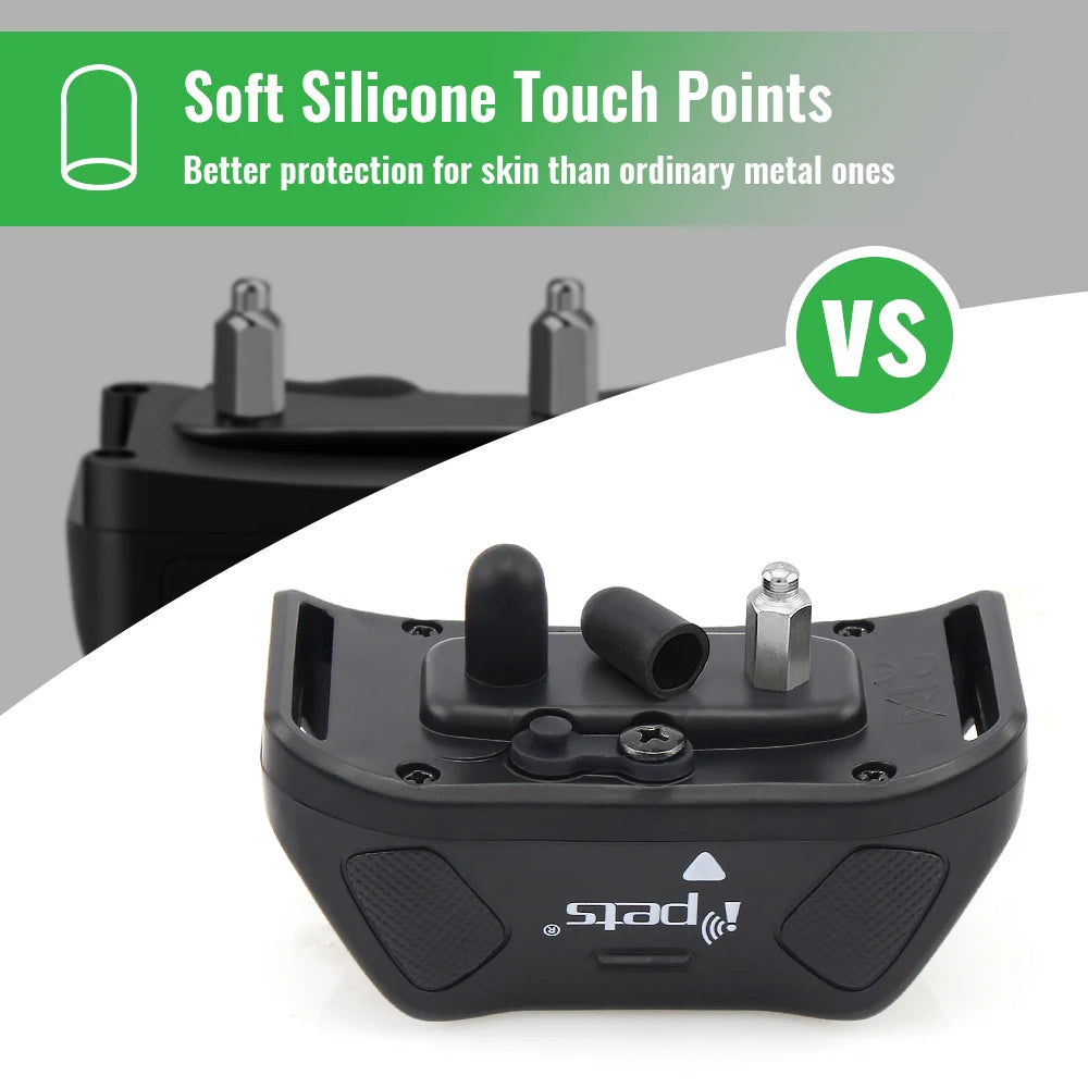 Ipets 618-1 New arrival! Dog shock collar bright color Remote 800M Waterproof and Rechargeable electric collar for dogs