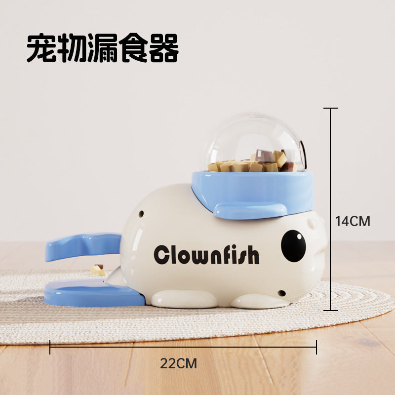 Rotating Snack Dispenser Cat Toy — Duck Food Launcher | Treat Puzzle, 3 Colors | EM Pet Products
