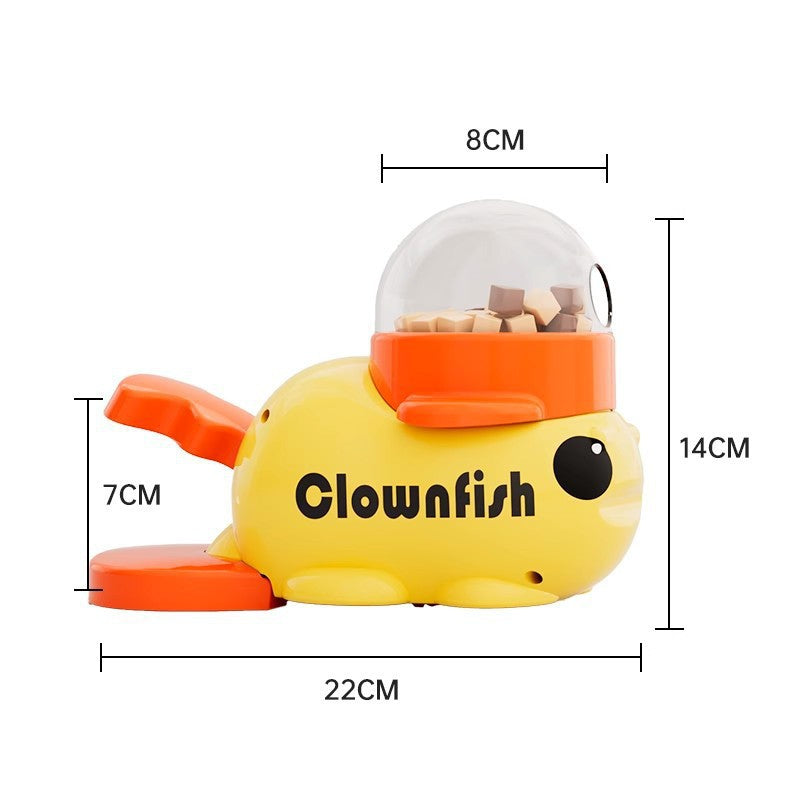 Rotating Snack Dispenser Cat Toy — Duck Food Launcher | Treat Puzzle, 3 Colors | EM Pet Products