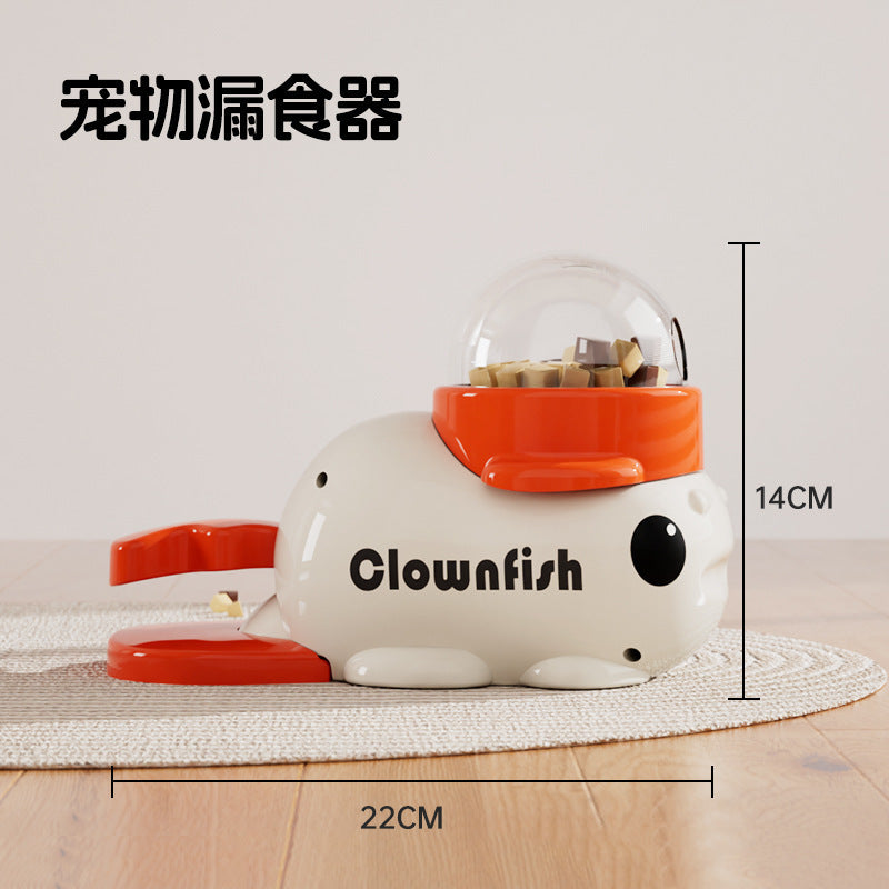 Rotating Snack Dispenser Cat Toy — Duck Food Launcher | Treat Puzzle, 3 Colors | EM Pet Products