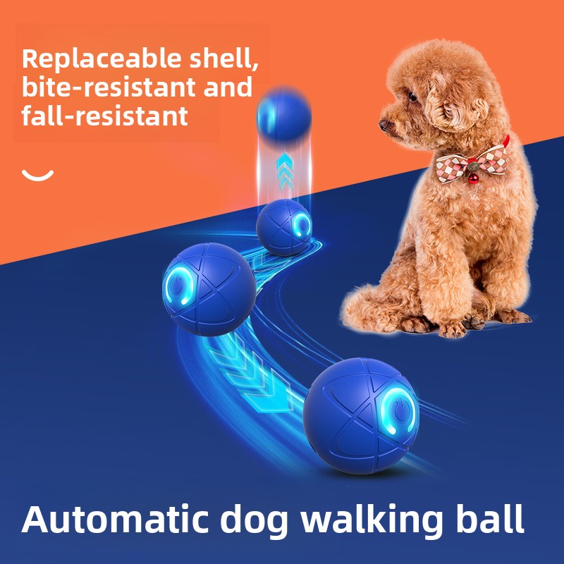 Electric Bouncing Pet Toy Ball — Interactive Anxiety Relief Toy for Dogs & Cats