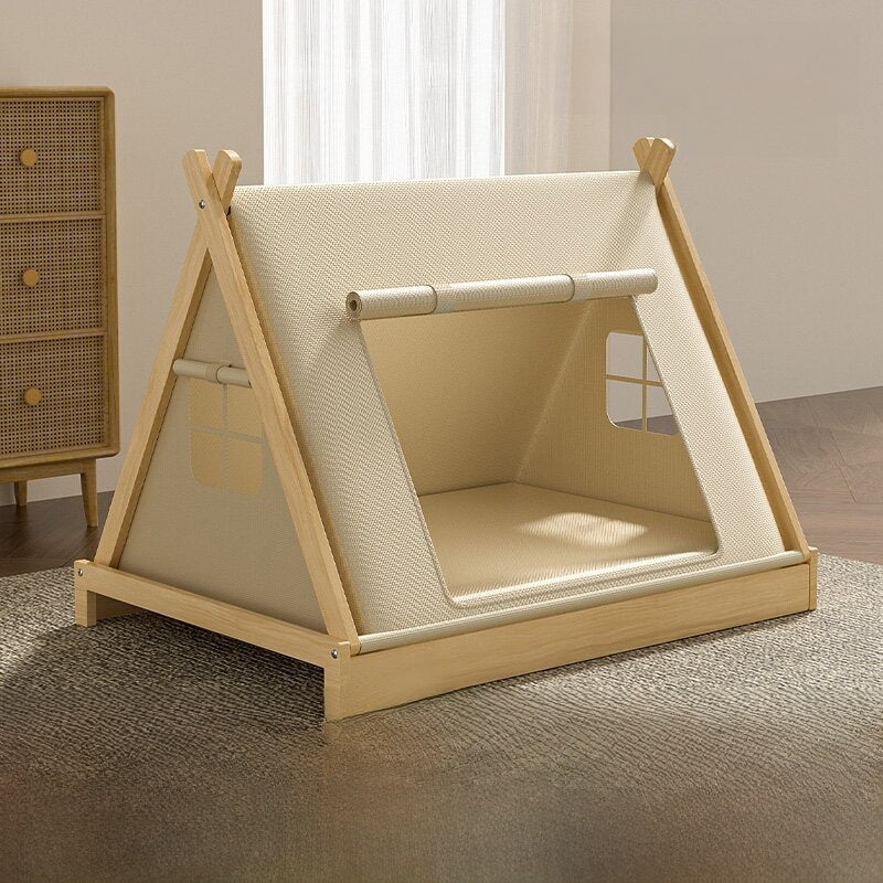 Small Dog Kennel Tent with Four-Season Mat — Breathable Oxford Cloth, Tool-Free Setup