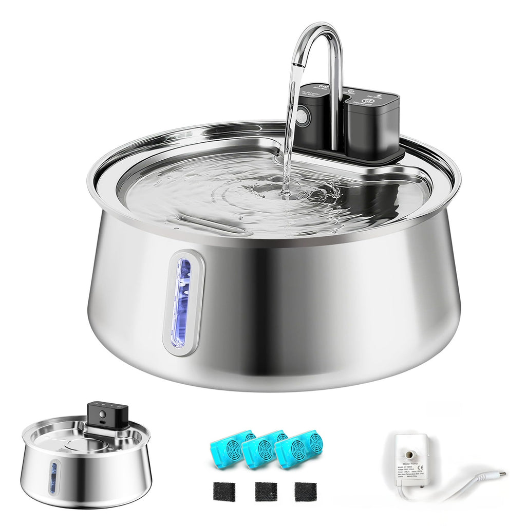 Wireless Smart Pet Water Dispenser — 4L Infrared Induction Fountain with Stainless Steel Faucet