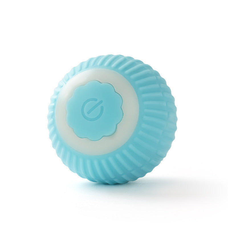 Self-Rolling Interactive Cat Toy Ball — Silicone, Motion-Activated, 7 Styles