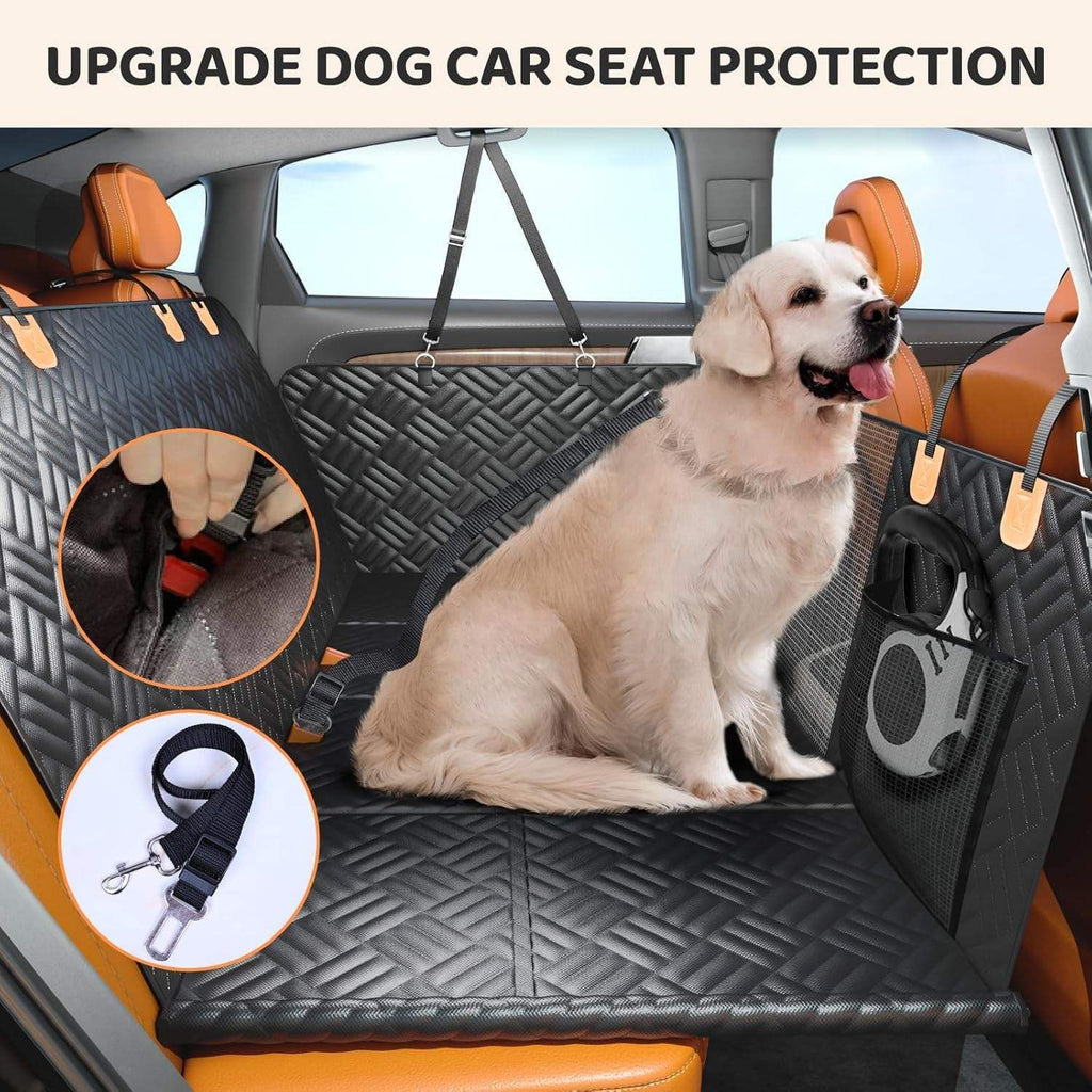 Portable Dog Car Seat Hammock Mat — Waterproof Back Seat Cover for Dogs