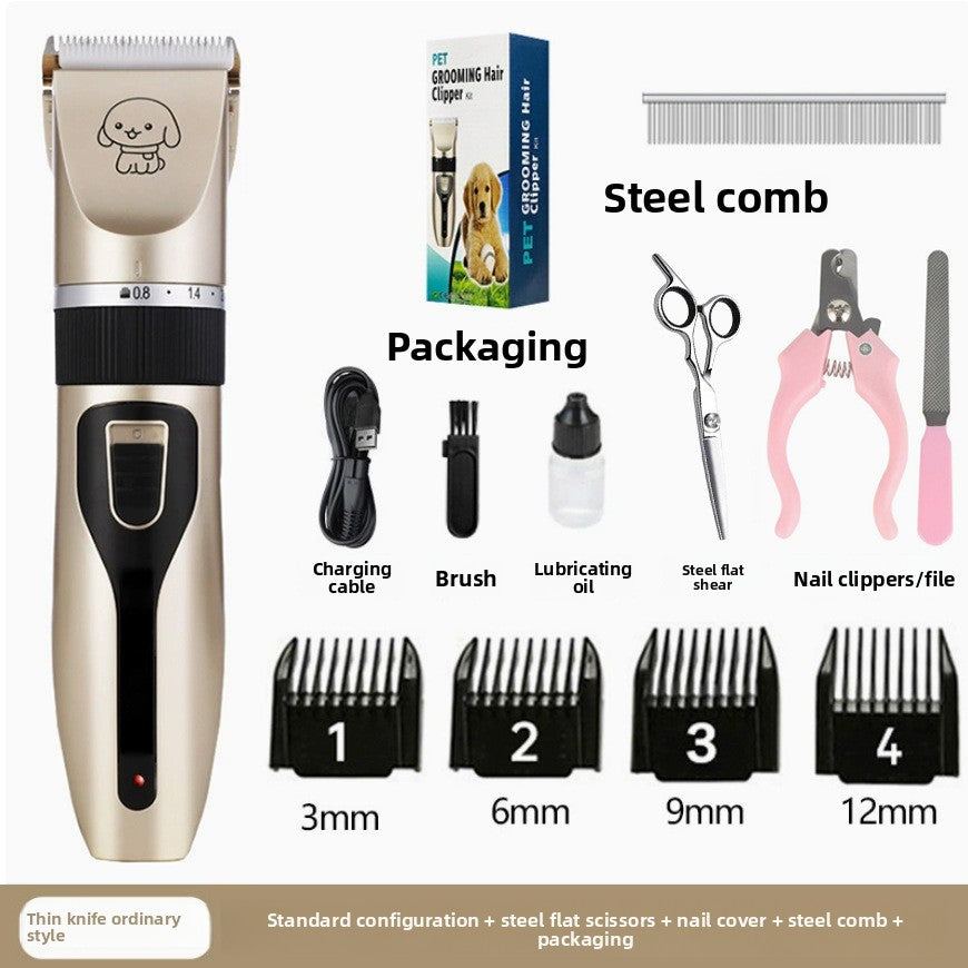 Professional Pet Hair Clipper Kit with Ceramic Blade
