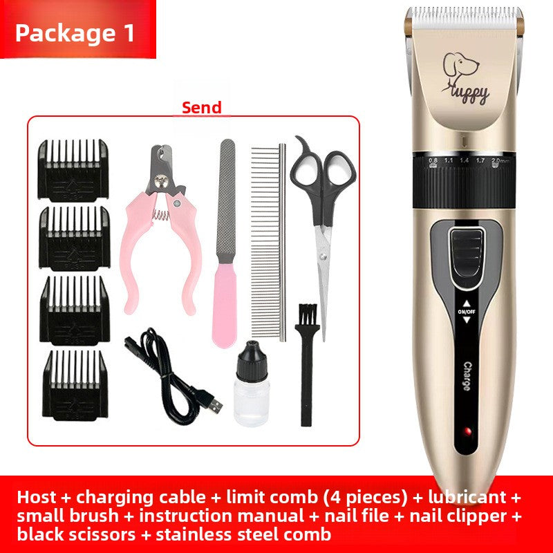 Professional Pet Hair Clipper Kit with Ceramic Blade