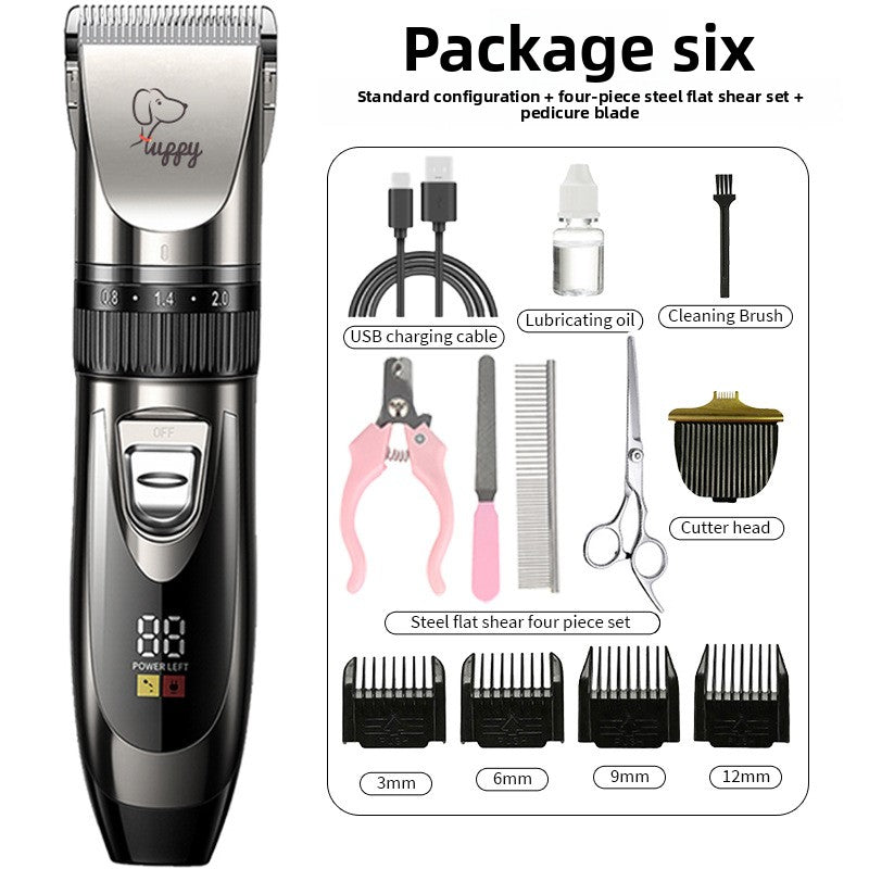 Professional Pet Hair Clipper Kit with Ceramic Blade