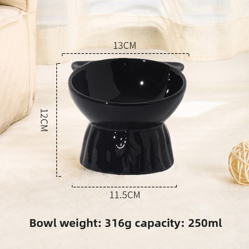 Ceramic Anti-Knock Pet Bowl — Non-Tip Feeding Bowl for Cats & Dogs, 10 Styles