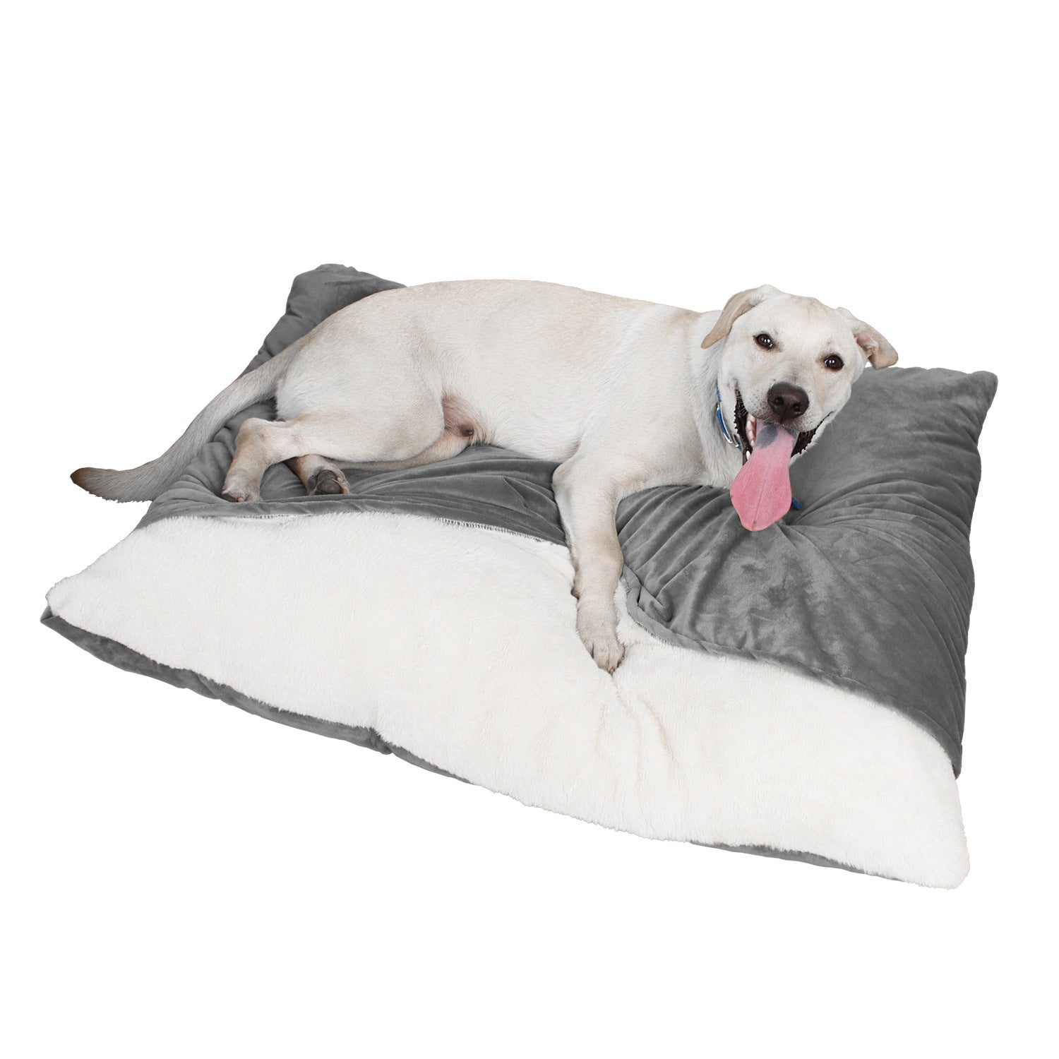 Removable Washable Pet Sleeping Bag Nest — Plush & Cotton Linen, 7 Colors, Sizes S–XL