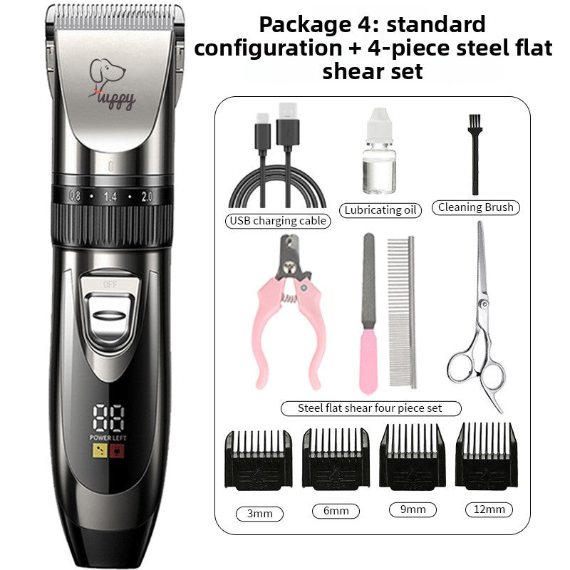 Professional Pet Hair Clipper Kit with Ceramic Blade