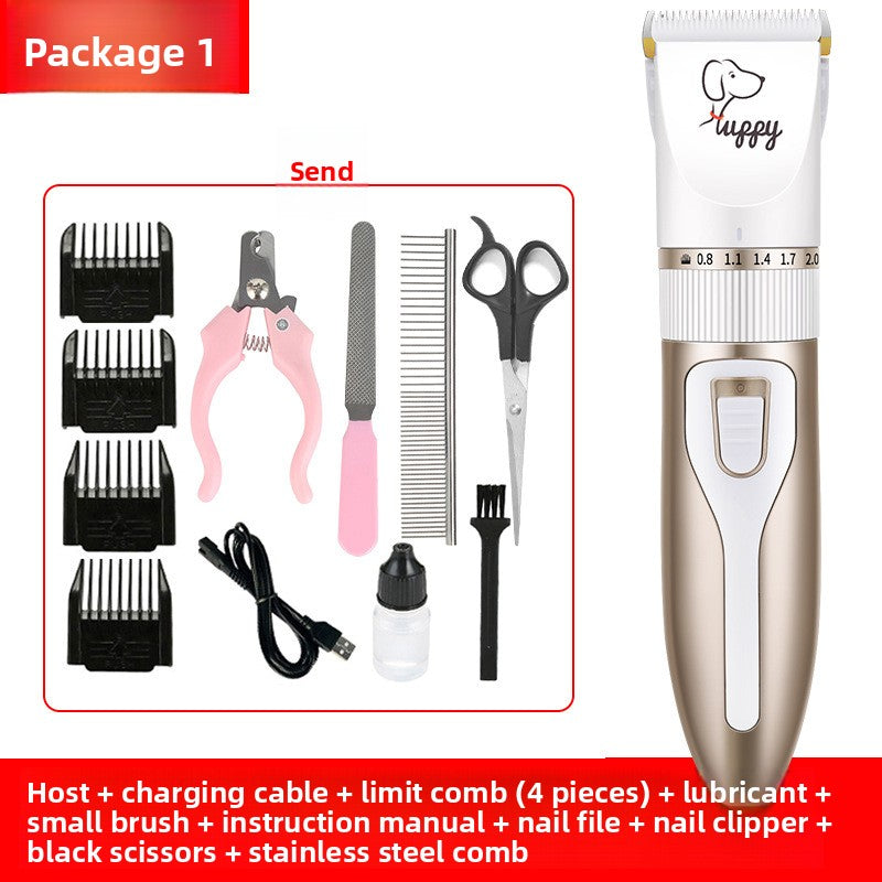 Professional Pet Hair Clipper Kit with Ceramic Blade