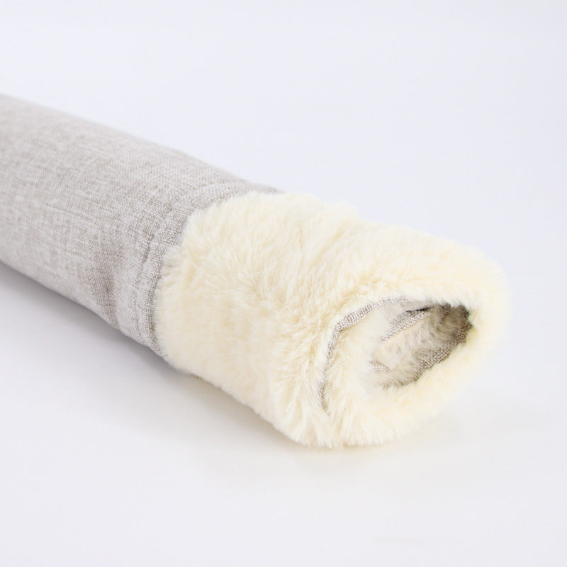 Removable Washable Pet Sleeping Bag Nest — Plush & Cotton Linen, 7 Colors, Sizes S–XL