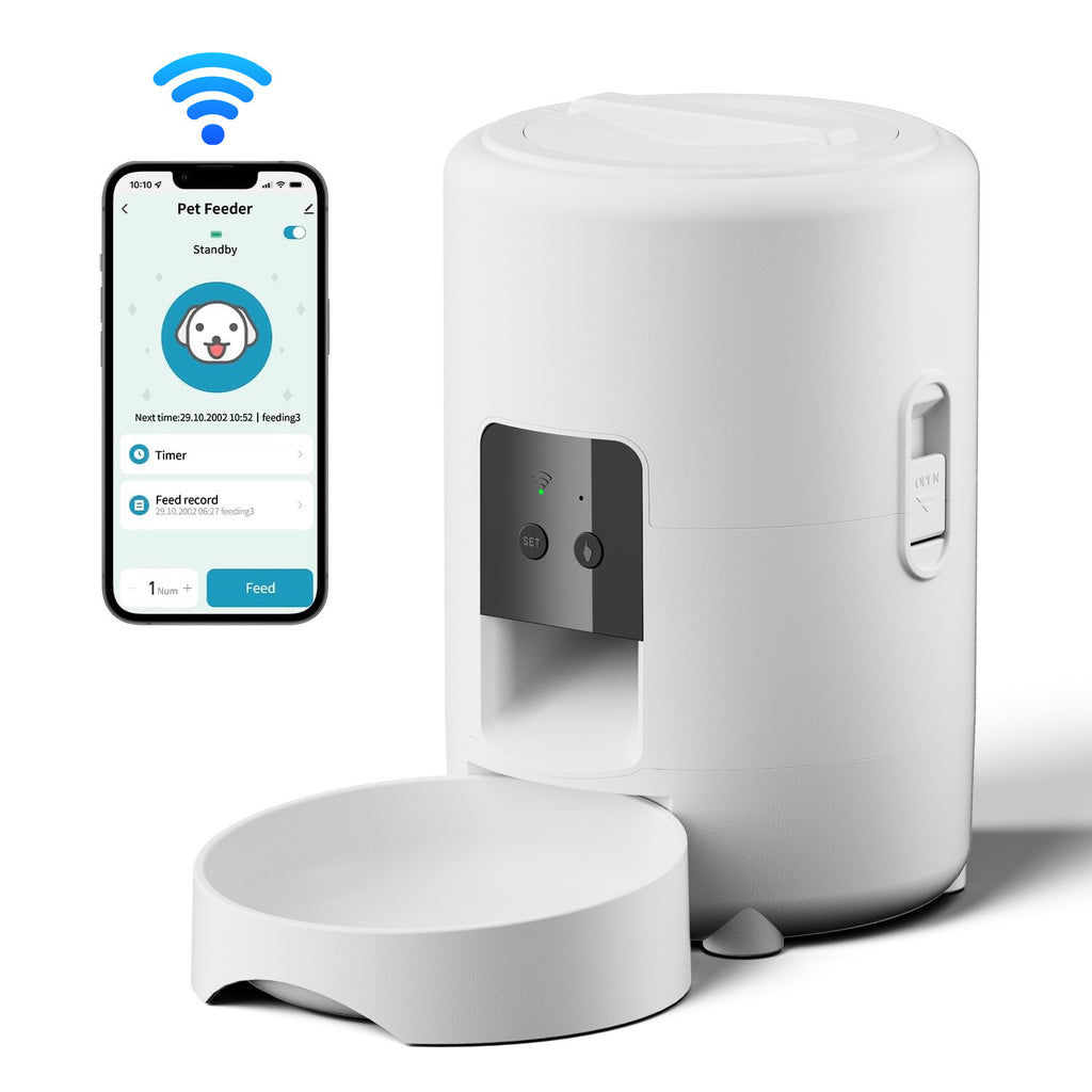 WiFi Smart Pet Feeder with Camera — 2L Auto Scheduled Feeding for Cats & Dogs