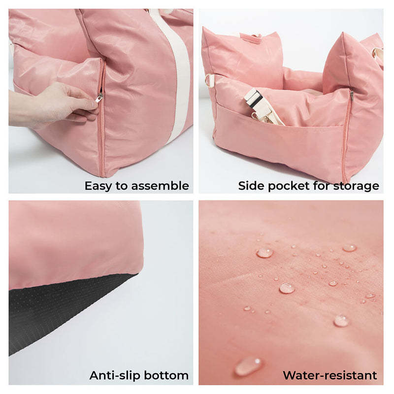 2-in-1 Waterproof Car Dog Bed — Non-Slip Travel Nest for Home & Road Trips