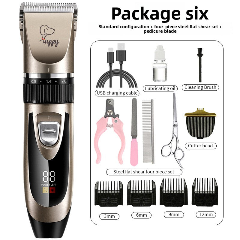 Professional Pet Hair Clipper Kit with Ceramic Blade
