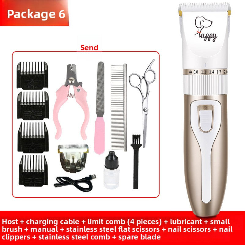 Professional Pet Hair Clipper Kit with Ceramic Blade