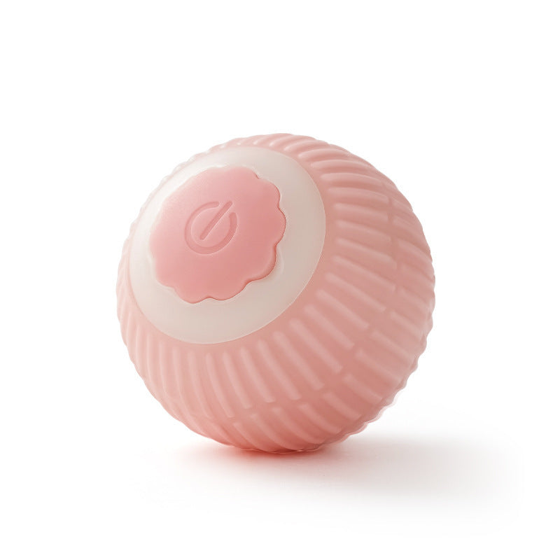 Self-Rolling Interactive Cat Toy Ball — Silicone, Motion-Activated, 7 Styles