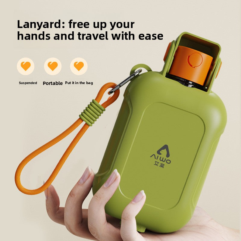 2-in-1 Portable Pet Travel Bowl — Foldable Water & Food Cup for Dogs