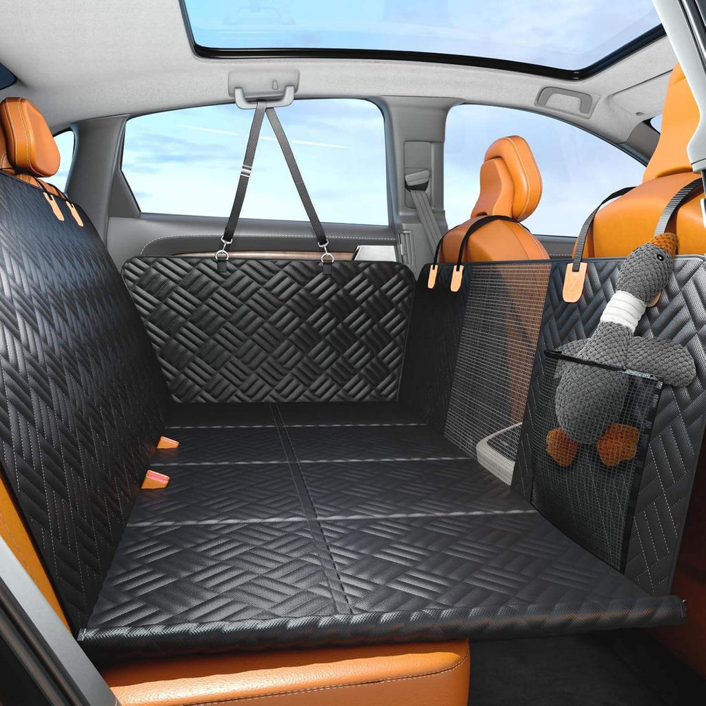 Portable Dog Car Seat Hammock Mat — Waterproof Back Seat Cover for Dogs